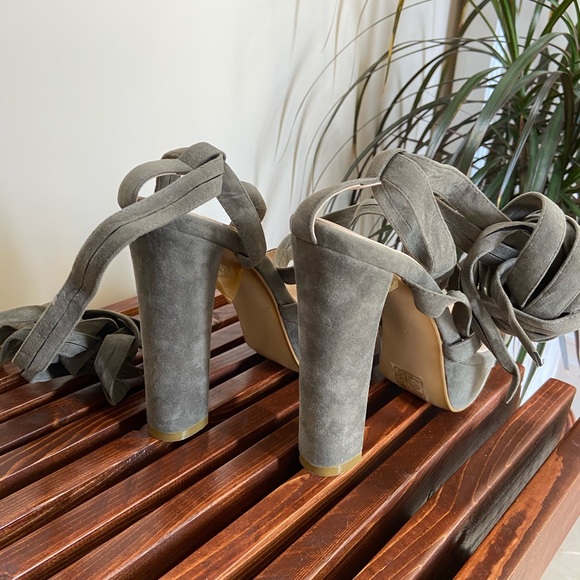 EGO Lace Up Platform Heels - Picture 2 of 4